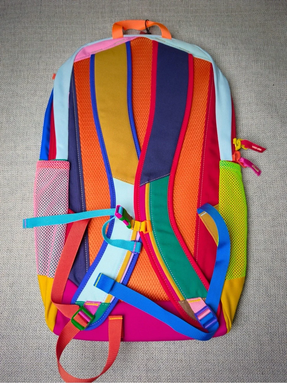 cotopaxi Kids Multicolor Backpack with Pink, Mint, Blue & Yellow Panels NWT